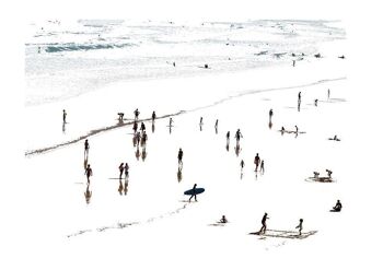 Photographie et technique numérique, réalisée par les frères Legorburu, reproduction, série ouverte, signée. Plage de Zarautz 19