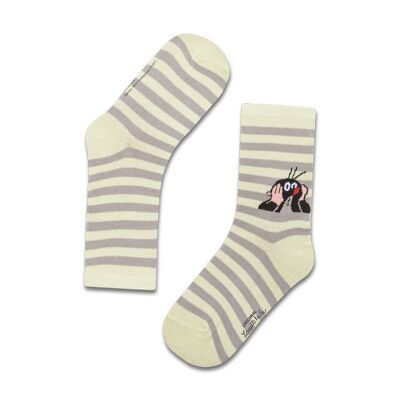 koaa – The little mole “Stripes” – Socks green/gray