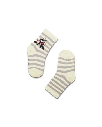 koaa – La petite taupe « Stripes » – Chaussettes vert/gris 2