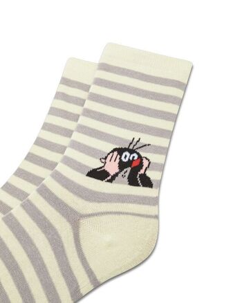 koaa – La petite taupe « Stripes » – Chaussettes vert/gris 12