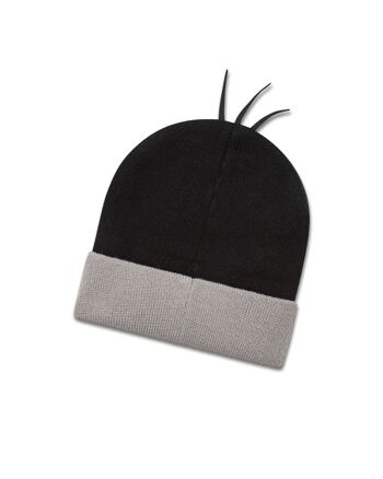 koaa – La Petite Taupe – Bonnet Mascotte noir/gris 2