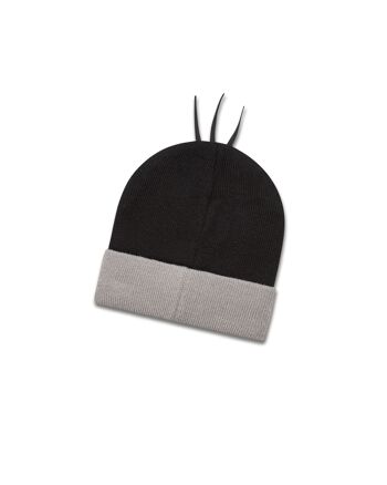 koaa – La Petite Taupe – Bonnet Mascotte noir/gris 4