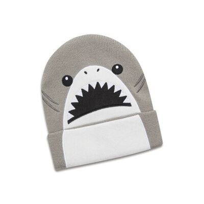koaa – Harald el tiburón – Gorro mascota gris/blanco