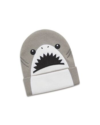 koaa – Harald le requin – Bonnet mascotte gris/blanc 1