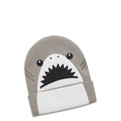 koaa – Harald le requin – Bonnet mascotte gris/blanc