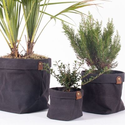 Vintage canvas planters