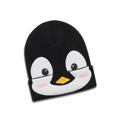 koaa – Pingu el pingüino – Gorro mascota negro/blanco