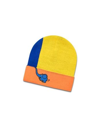 koaa – Mouse & Friends « Color Block » – Bonnet bleu/jaune/orange 6