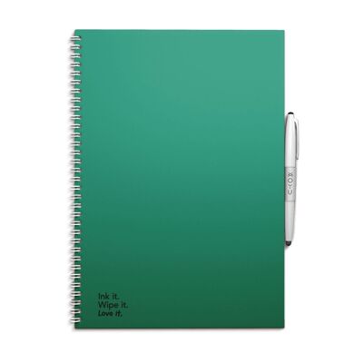 Cuaderno borrable A4 MOYU - Verde bosque
