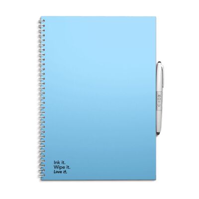 Cuaderno borrable A4 MOYU - Azul cielo