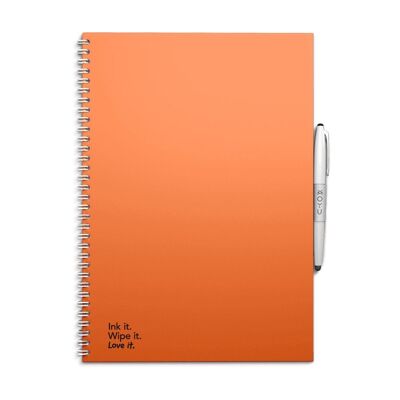 Cuaderno borrable A4 MOYU - Naranja atardecer