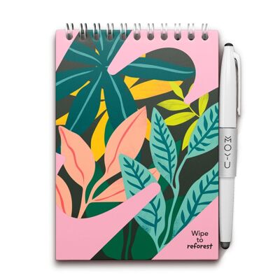 MOYU Erasable Notebook A6 Hardcover - Love Garden
