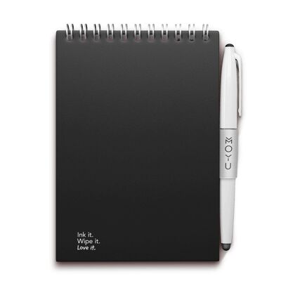 MOYU Erasable Notebook A6 Hardcover - Pitch Black