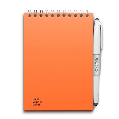 Cuaderno borrable MOYU A6 de tapa dura - Naranja atardecer