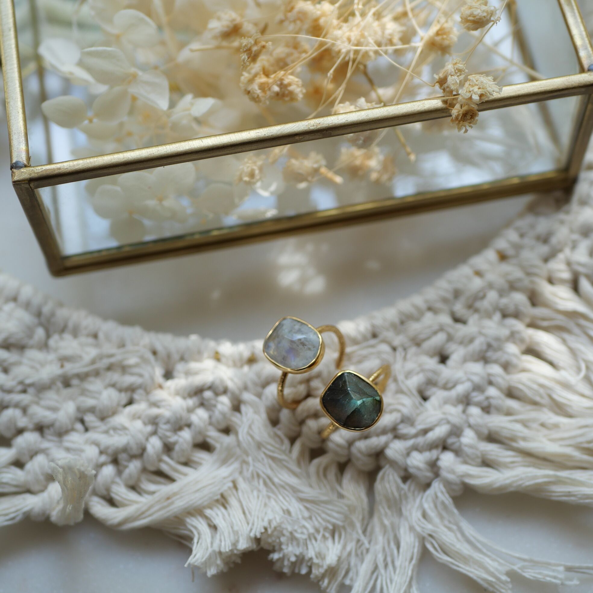 Sneha adjustable ring stone of your choice