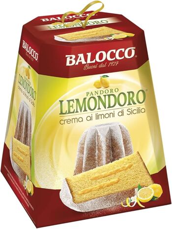 Pandoro Balocco Lemondroro à la crème de citron de Sicile 800gr
