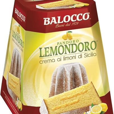 Pandoro Balocco Lemondoro mit sizilianischer Zitronencreme 800gr