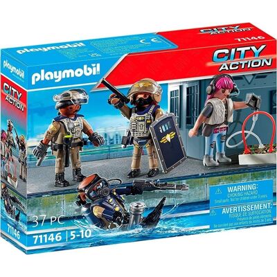 Playmobil City Action Set 3 Figuras Fuerzas especiales