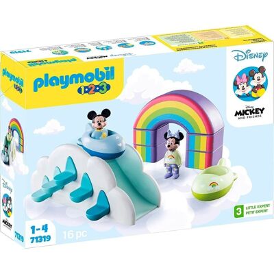 Playmobil 1.2.3 Disney: Mickey y Minnie Casa en Las Nubes