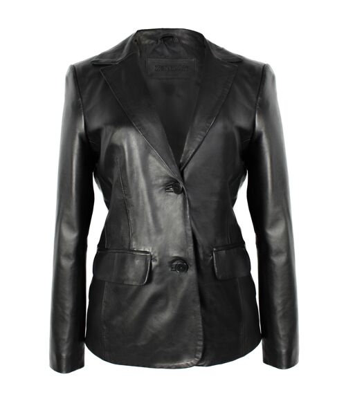 Zerimar Women's leather blazer jacket | Elegant jacket 100% leather