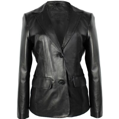 Zerimar Women's leather blazer jacket | Elegant jacket 100% leather