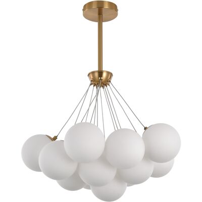 Lampe suspendue Emily Blanche 55cm