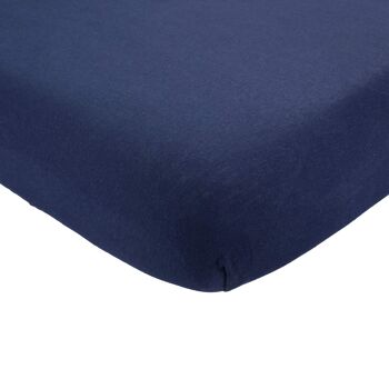 Drap housse 60x120 marine