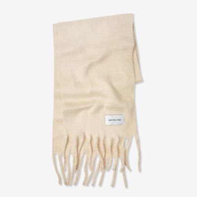 The Reykjavik Scarf- 100% Recycled - Rice White - AW23