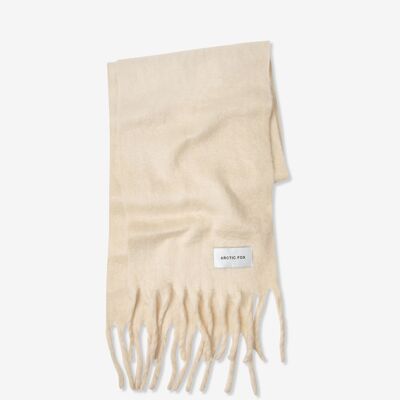 The Reykjavik Scarf- 100% Recycled - Rice White - AW23