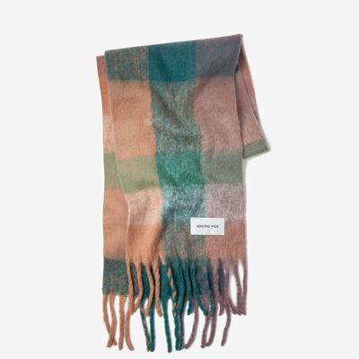 The Reykjavik Scarf- 100% Recycled - Lilac Check - AW23