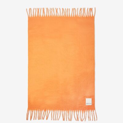 The Reykjavik Throw- 100% Recycled - Apricot - AW23