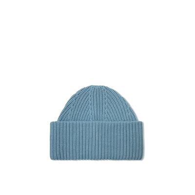 Le bonnet en laine mérinos - Bleu - AW23