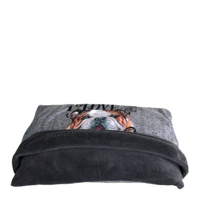 Lit doux pour chien et chat Love Bulldog Bertoni XL 60 x 45 x 6