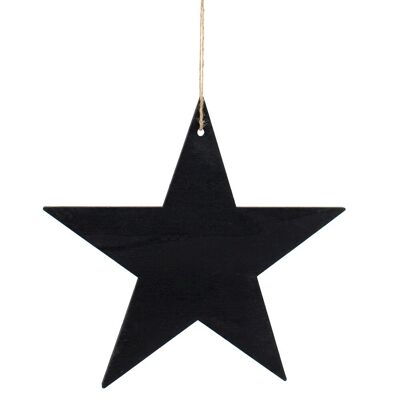 Sternschiefer aus schwarzem Holz, 25 cm