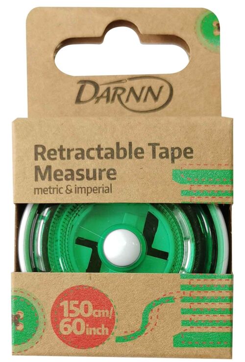 RETRACTABLE TAPE MEASURE (150 cm), Portable Measuring Tape, Retractable Craft Measuring Tape, Double Sided Tape Measure,  Retractable Soft Measuring Tape