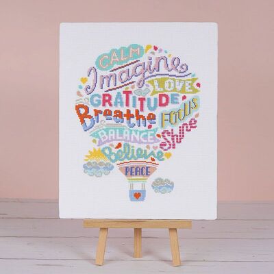 Positivity Lifts- Cross Stitch Kit