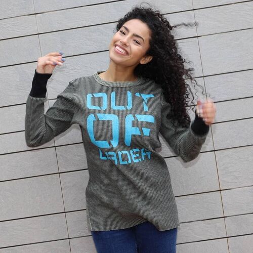 Ls738 Out Of Order Long-Sleeved T-Shirt,Cotton Tees,Ecoprint