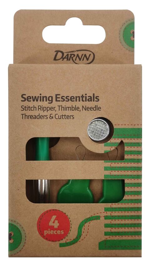 SEWING ESSENTIALS SET, Sewing Tool Set, Sewing Essential Supplies, Mini Sewing Set, Stitch Ripper Thimble Needle Threaders & Cutter Set