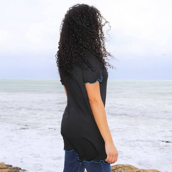 Tee738 T-shirt Fashion Identity, t-shirts noirs, imprimé écologique 4