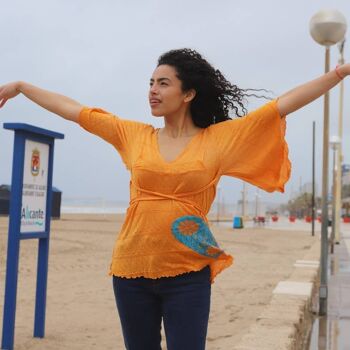 Caftan T735 - Caftan en coton, idéal pour l'été, la plage 3