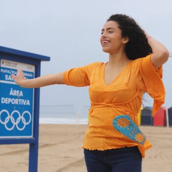 Caftan T735 - Caftan en coton, idéal pour l'été, la plage 5