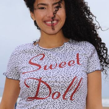 Tee750 Sweet Doll Tee, T-shirt imprimé respectueux de l'environnement 4