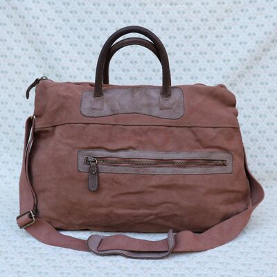 Pinkish Tote Bag, Fabric Bags, Weekend Bags, Travel Bag