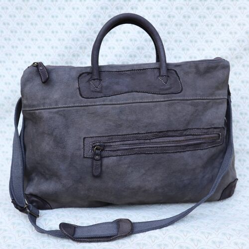 Grey Large Tote Bag, Fabric Bags, Weekend Bags, Travel Bag