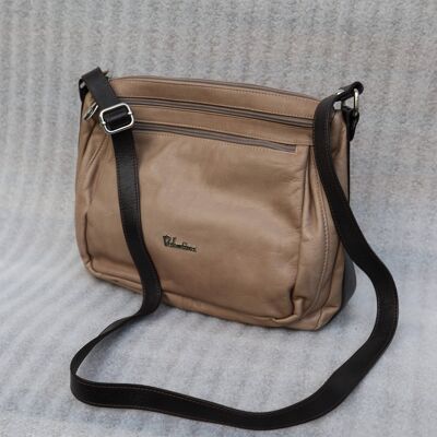 Soft And Vintage-Looking Crossbody Bag - Leather Bags