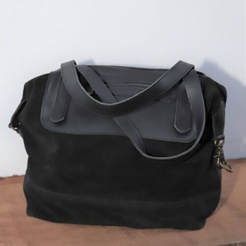 Soft Black Bag Of Medium-Large Size - Leather Bags