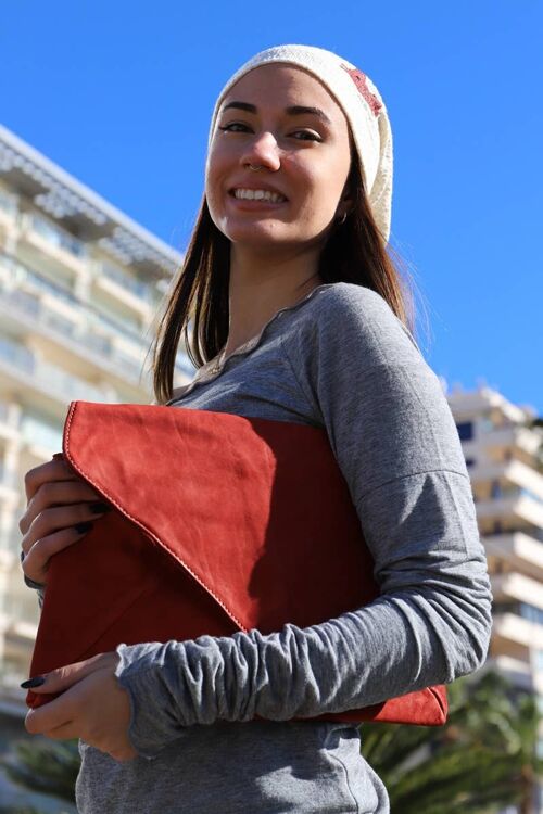 Clutch Bag In Dark Red,Leather Bags, Pochette