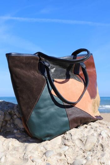 Anomalo Fashion Grand sac en cuir, sacs fourre-tout, sac à poignées 1