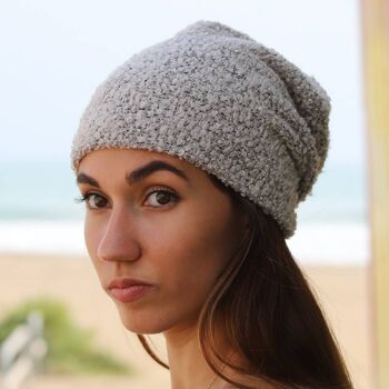 039 Litefiba - Bonnet double laine, bonnets gris chiné 3