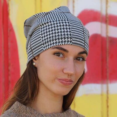 210 Fine yarn-dyed fabric woman beanie hat, dandy beanies